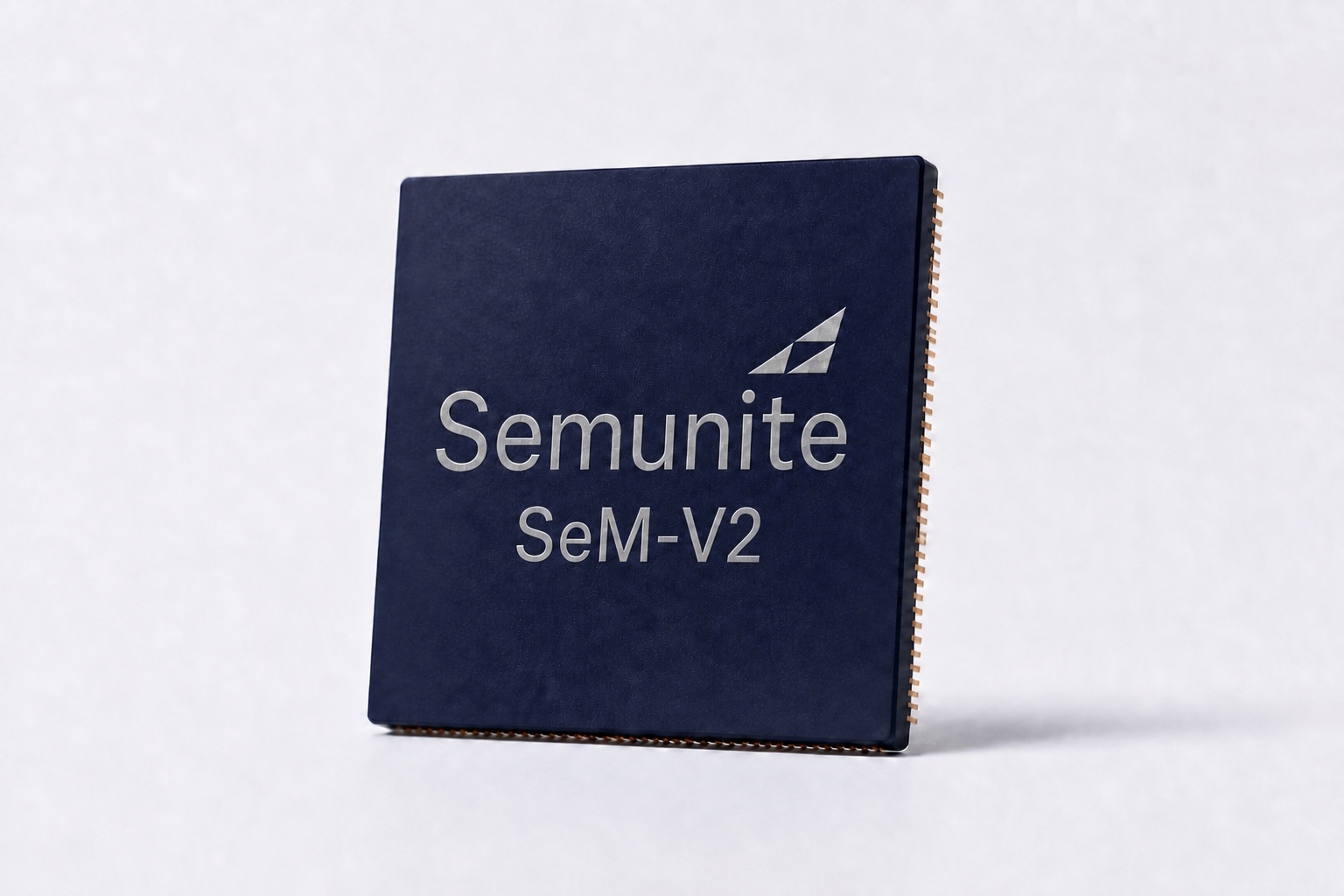 SeM-V2 model name engraved on a Semunite chip package